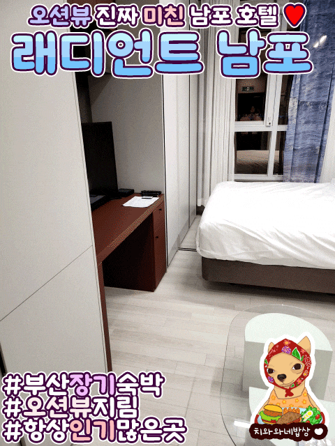  부산 장기숙박 호텔 래디언트 남포 애견동반 가능한 곳