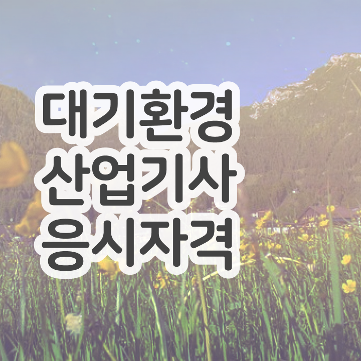  대기환경산업기사 시험과목 대기환경산업기사 자격요건 고졸자도 학은제 동영상만 듣고 쉽게 갖췄던 노하우