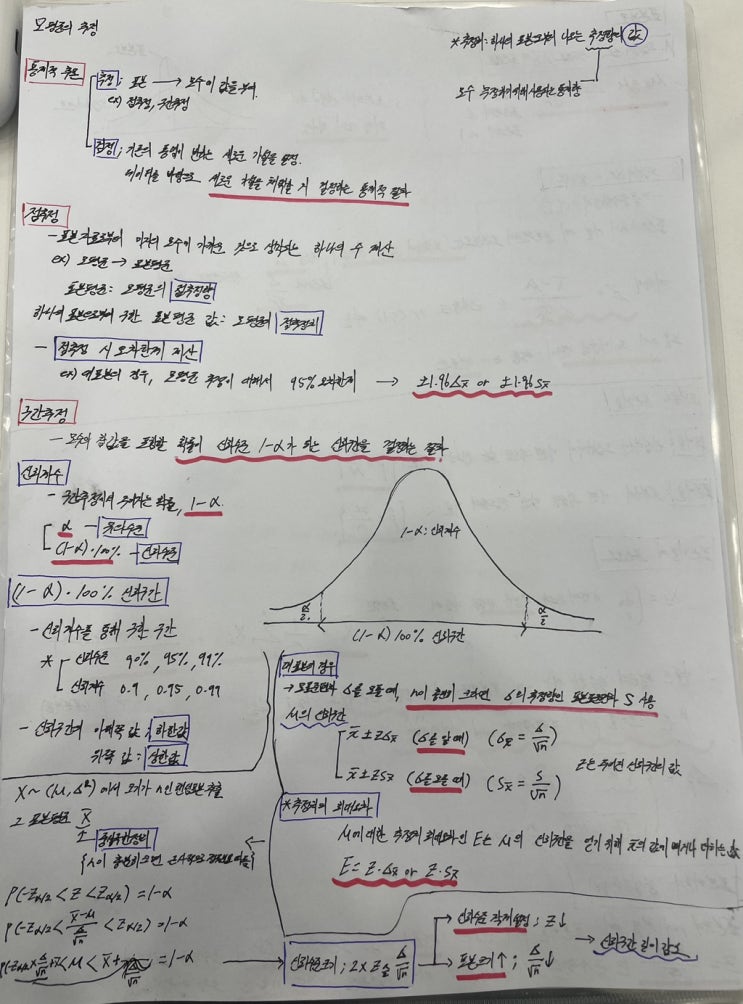  모평균의 추정 (통계학 9 )