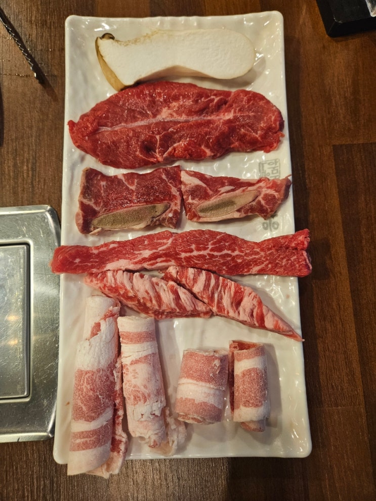  양주 옥정 놀이방 고깃집 한마음정육식당 양주옥정점, 숙성 생고기가 맛있는 집
