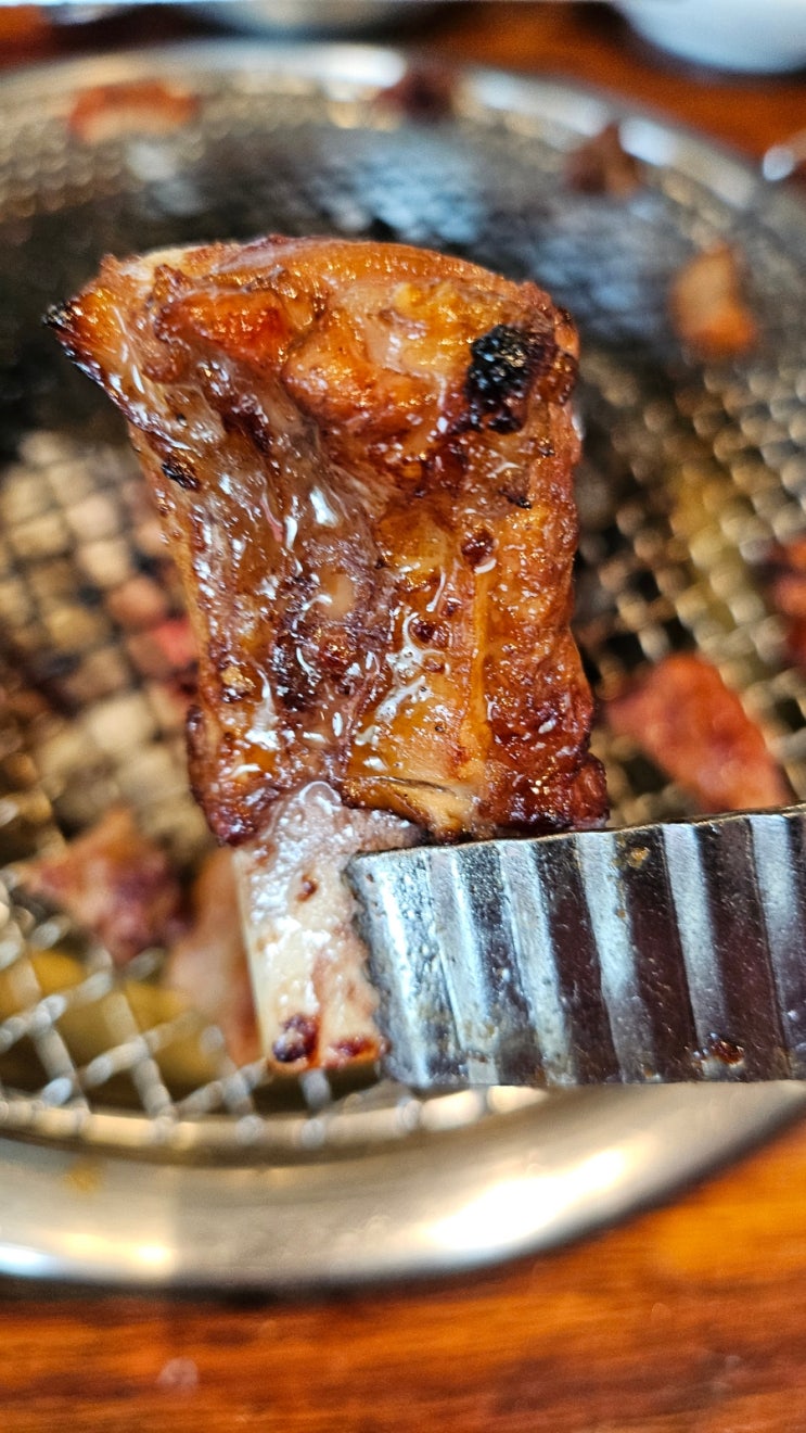  대구수성못고기집 아기동반 하기 좋은 갈비 맛집 -  전원숯불