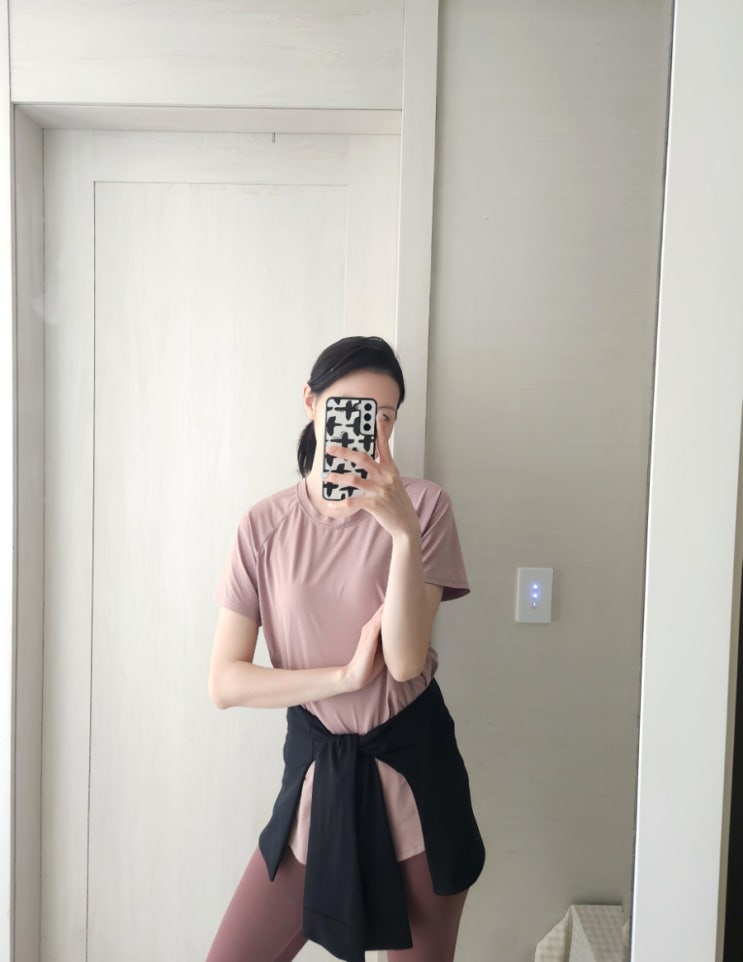  보나 티스카프 요가 필라테스 레깅스힙커버 힙커버업