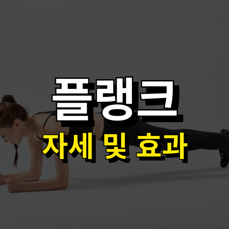  효과 제대로 보는 올바른 플랭크 자세