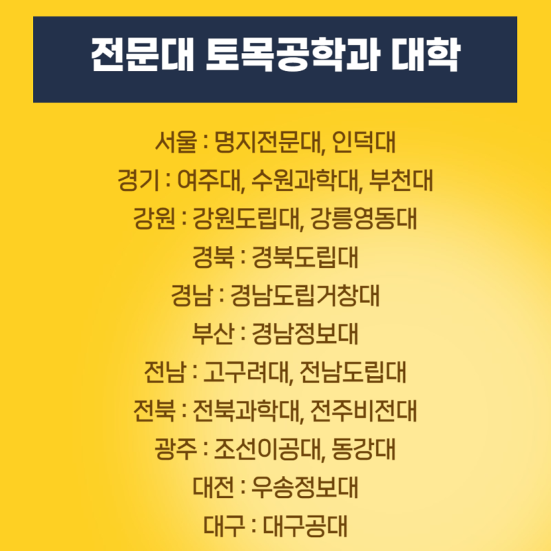 전국 토목공학과 대학 리스트 순위 ft. 경쟁률 취업률 : 네이버 블로그