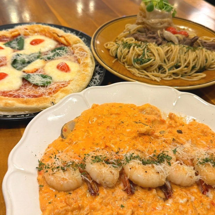  오창 파스타 맛집 : 목령산호랭이 차돌묵은지파스타 피자 리조또
