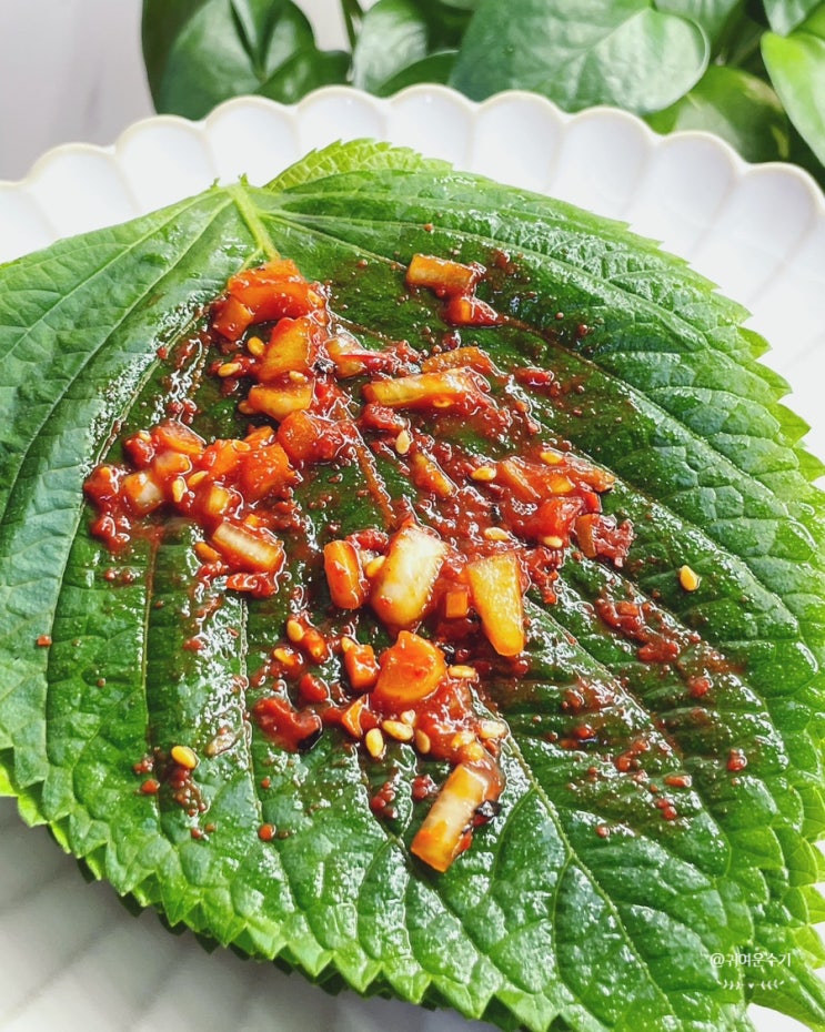  생깻잎양념장 달지 않게 깻잎김치 만드는법 들깻잎김치 레시피 깻잎세척