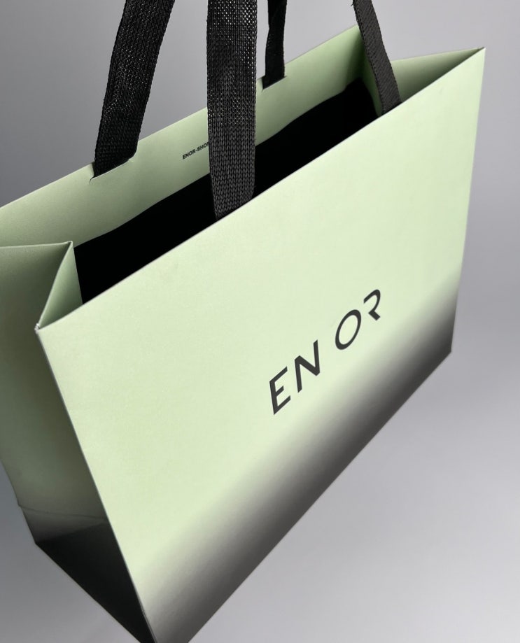  엔오르 쇼핑백, ENOR, 지속가능한 소비, 쇼핑백, 제작, 친환경, 브랜드 패키지, FSC