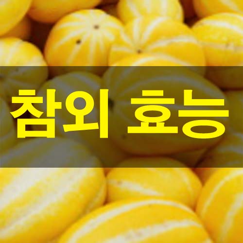  제철 참외 효능 및 고르는 방법과 부작용