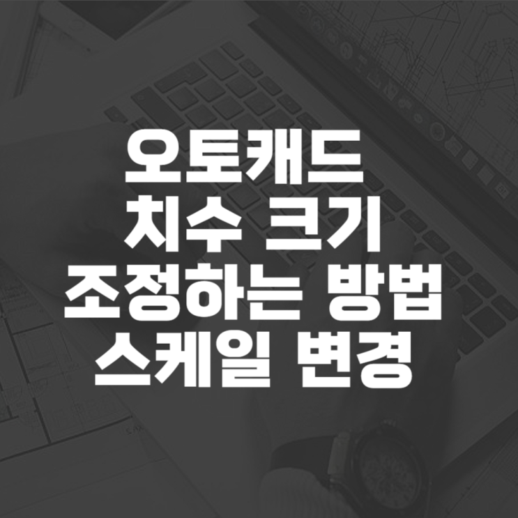  오토캐드 치수 크기 조절하는 법