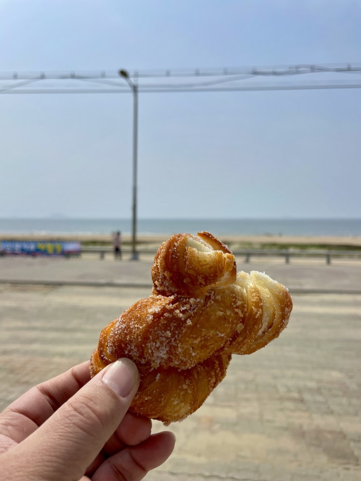 바다를 보며 먹는 맛 겉바속촉의 꽈배기 도너츠 해미읍성왕꽈배기 간월도분점
