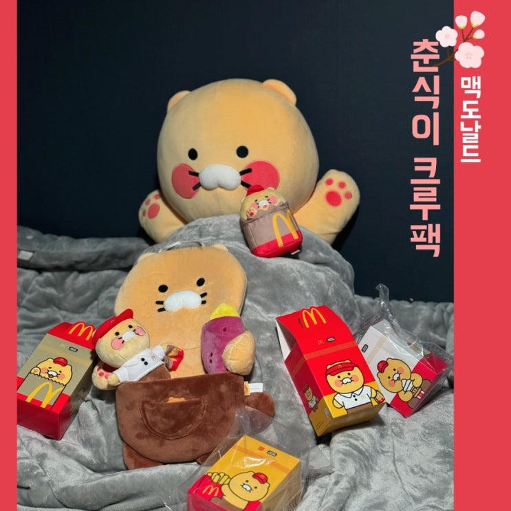  맥도날드 춘식이 콜렉터 팩 오픈런해서 구매한 후기 ft. 춘식이 덕후 동생의 슬기로운 덕질생활