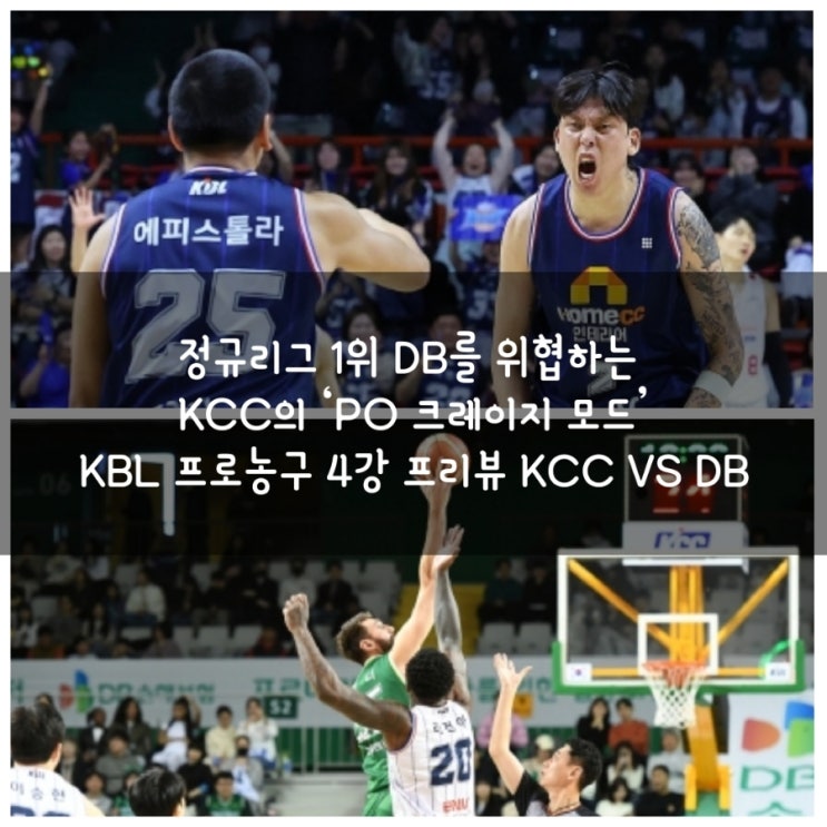 KBL <b>프로농구 4강 플레이오프</b> 분석 부산 KCC 원주 DB 역대... 