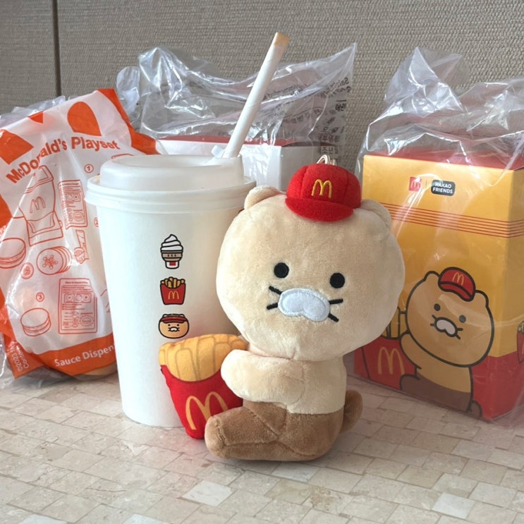  맥도날드 X 카카오프렌즈 콜라보 | 춘식이팩 춘식이 인형