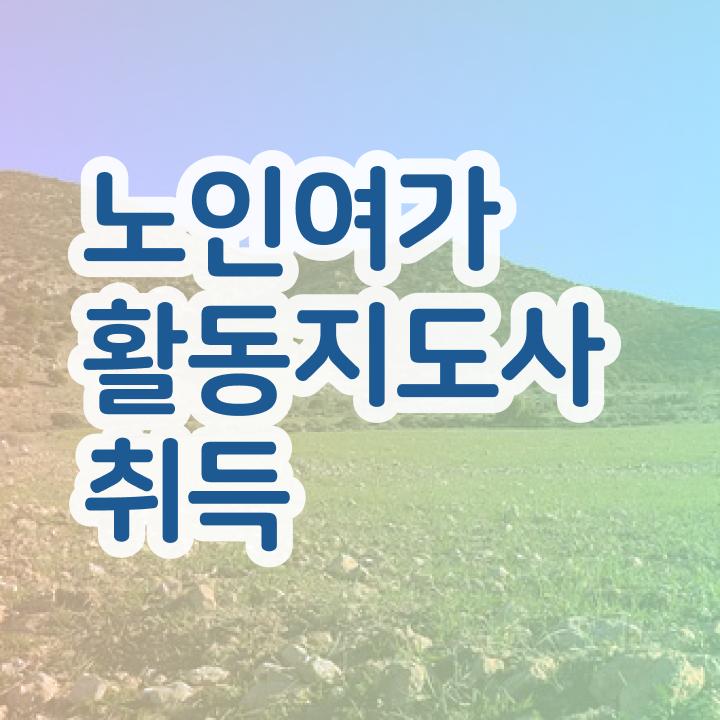  노인여가활동 지도사 , 노인여가활동지도사 자격증 역할과 하는일 후기 , 이후 전망과 취업 방법