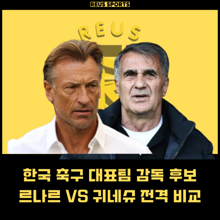 한국 축구 <b>감독</b> 후보 <b>르나르</b> 귀네슈 연봉 전술 전격 비교