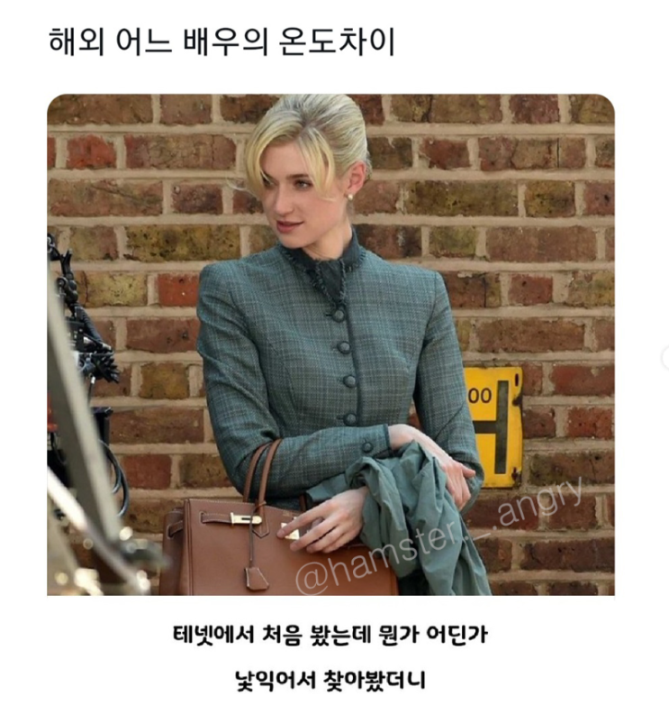  해외 어느 배우의 온도차이