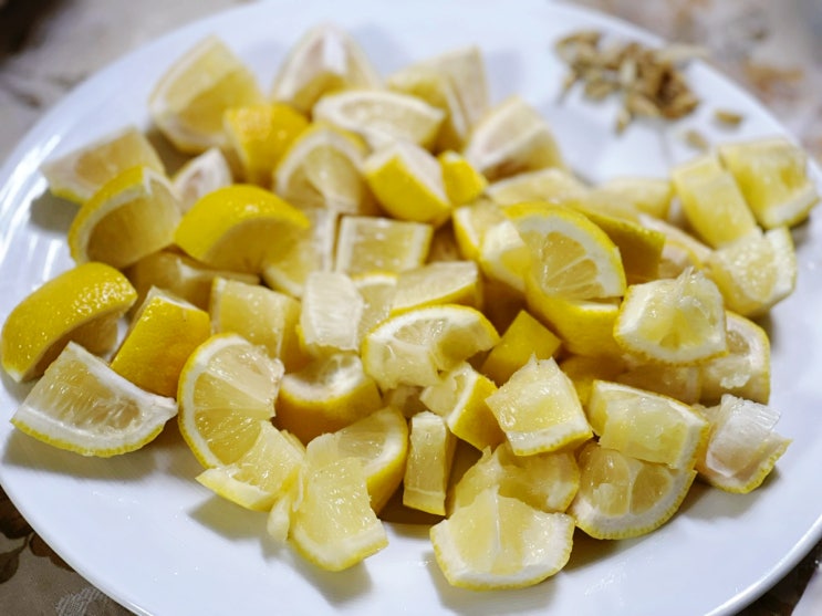 다이어트 : 레몬물 레몬수 만들기 (여름맞이 다이어트 준비)