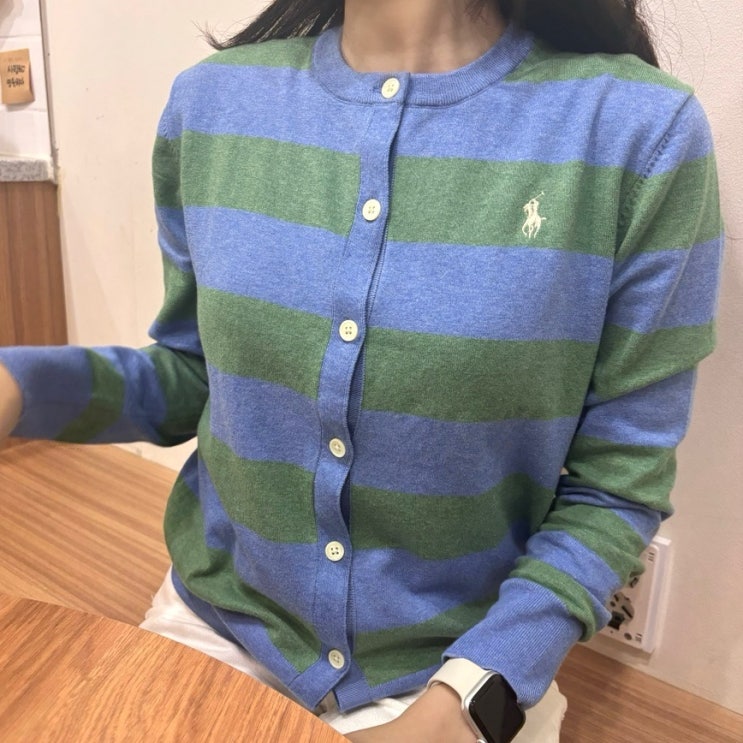  폴로 코튼 블렌드 가디건 사이즈s 구매후기