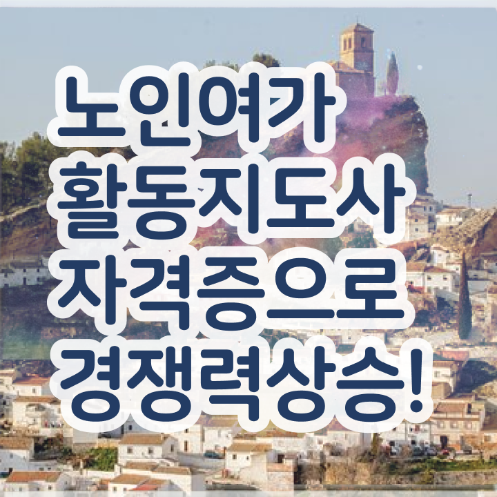  노인여가활동지도사 , 노인여가활동지도사 자격증 합격률 후기 및 향후 전망
