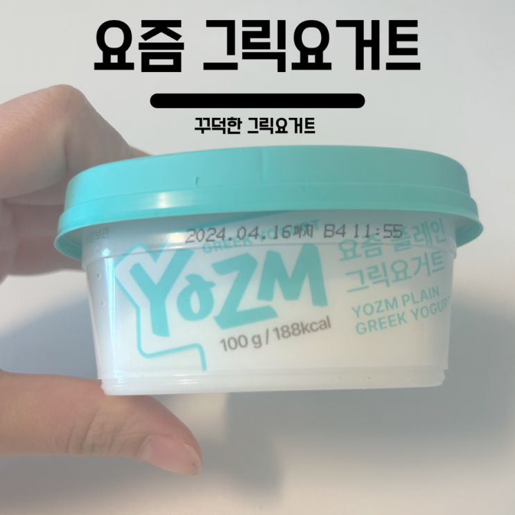  꾸덕하기로 유명한 요즘 그릭요거트