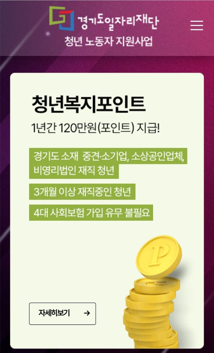  생활비 절약 꿀팁 경기도 청년 복지 포인트 복지몰 이용하기