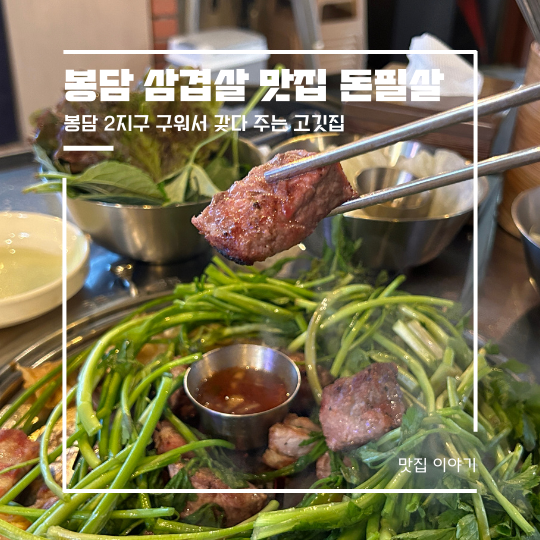  화성 봉담 맛집 삼겹살은 돈필살(ft.구워다 줌)