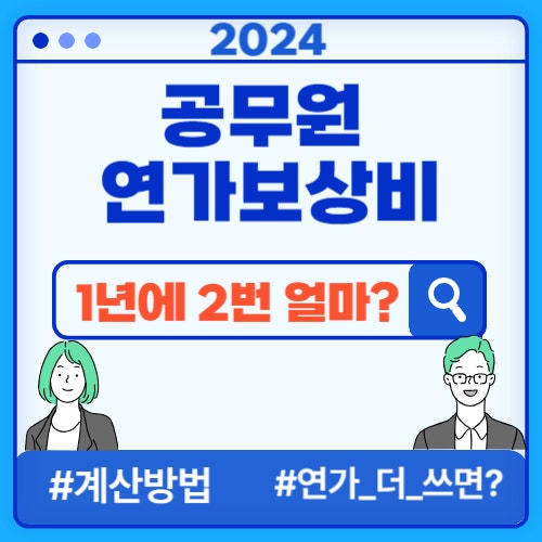  공무원 연가보상비 계산방법, 지급일, 최대 몇 일? 반납하는 경우도 있다?