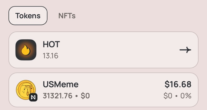  니어 프로토콜 HOT 코인 내 HOT 패드 토큰 세일 참여해서 USmeme(USM) 코인 무료로 당첨된 후기