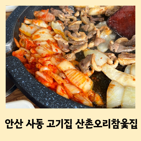  안산 사동 고기집 직접 구워주는 오리로스 맛집 산촌오리참옻집
