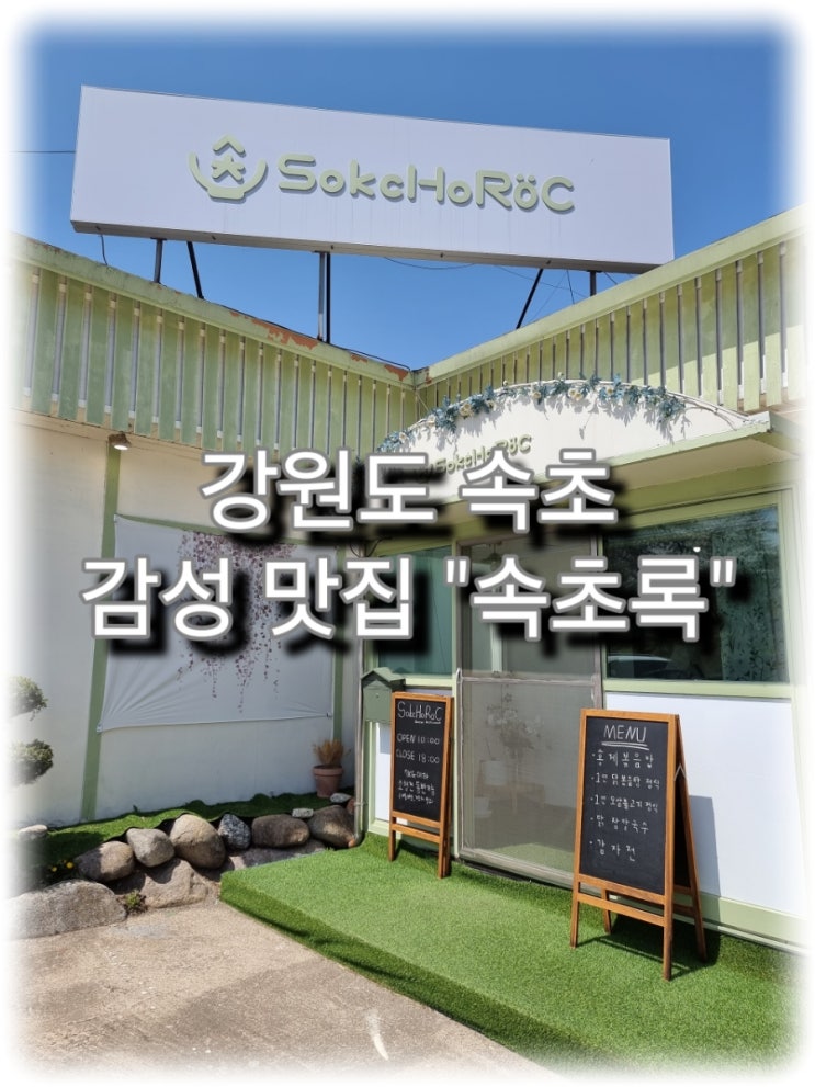 [여행] 강원도 속초, 초록 초록 감성 한식 맛집 "속초록"
