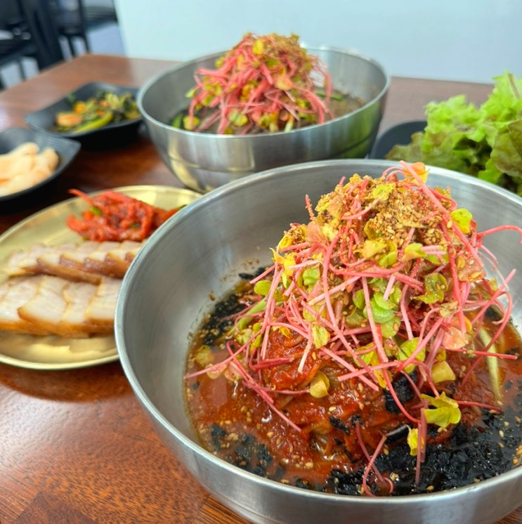  충주 막국수 : 남한강막국수 비빔막국수 수육 중앙탑공원 맛집