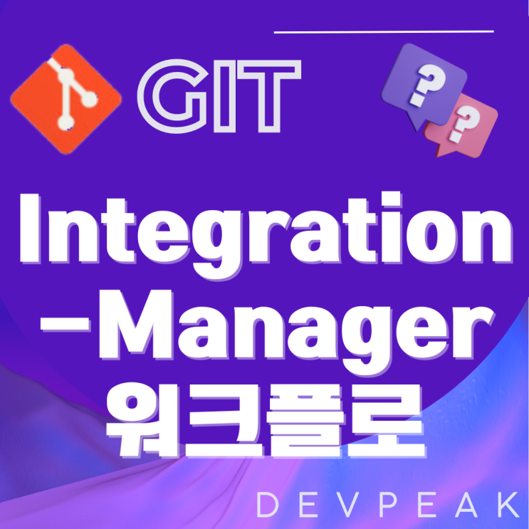[GIT] Integration-Manager 워크플로: Git을 활용한 효과적인 협업 전략