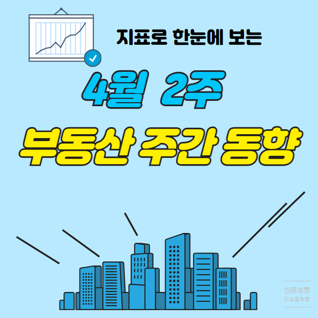 KB부동산 시세조회 통계 4월 2주 아파트동향 - 서울 매매 -0.02%, 전세 +0.12%