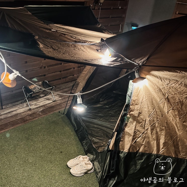 원터치텐트로 빠르게 캠핑! 4인용 돔텐트로 그늘막까지 추천
