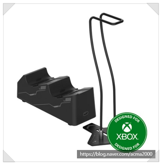  편리하고 스타일리시한 터틀비치 Xbox Series X/S 듀얼 컨트롤러 충전 스테이션+헤드셋 스탠드 배터리팩 액세서리, 완벽한 조합!
