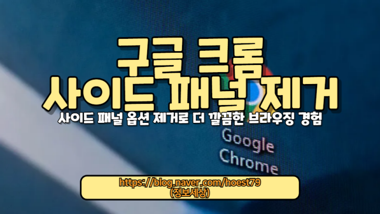  2024년 구글 크롬 최신 업데이트: 사이드 패널을 어떻게 비활성화할까요? 쉽고 빠른 사이드 패널 제거 방법과 그 이점을 자세히 설명해 드립니다.