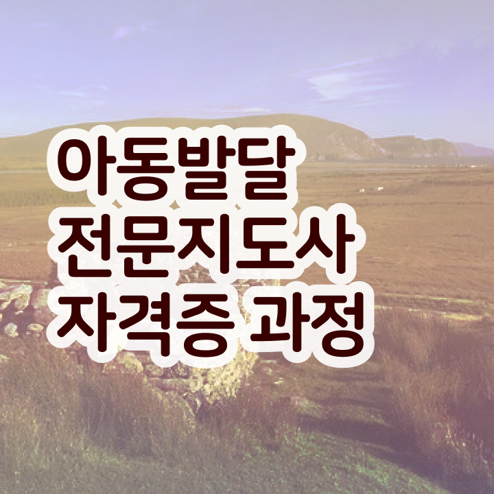  아동발달전문지도사 응시자격 확인 , 아동발달전문지도사 자격증 동영상으로 취득 정보 확인해보세요