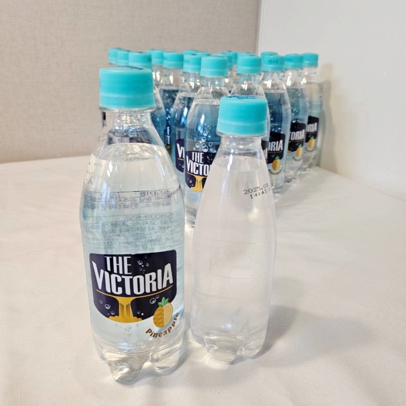 빅토리아 탄산수 파인애플 맛 종류 500ml 350ml 사이즈 비교 하이볼 먹는 법