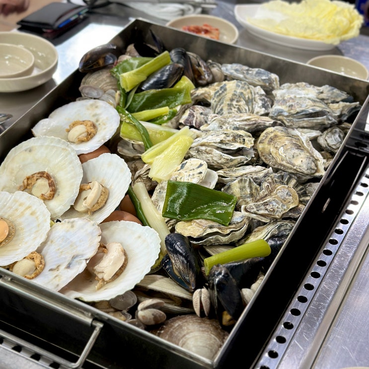  화곡동 맛집 굴사냥 화곡본동점 누구나 맛있게 먹는 조개 굴찜, 굴파전, 가리비회 후기