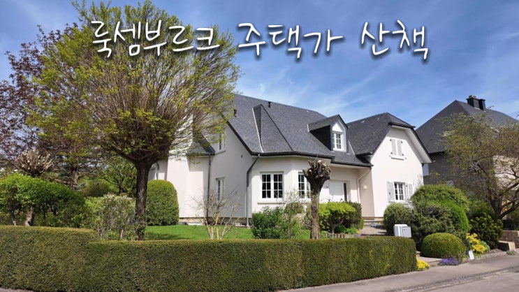  룩셈부르크 변두리 주택가 산책 (Sammy네 동네)
