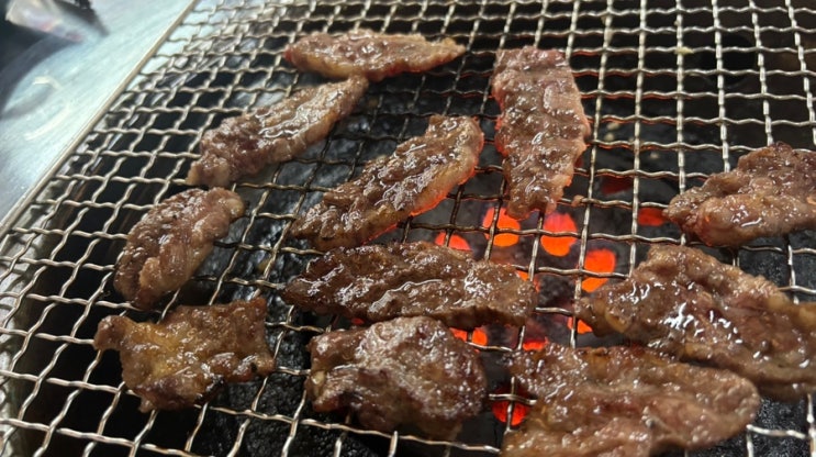 <b>발치</b>전 만찬 ㅠㅠ 백천동 호야! 연탄석쇠구이(소갈비살 전문점)