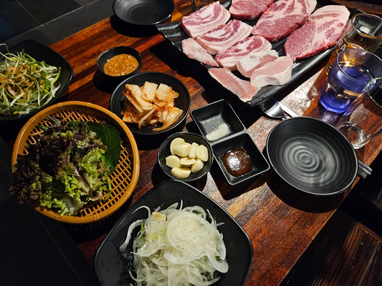  신논현 고기집 화기애애 강남 삼겹살 예약