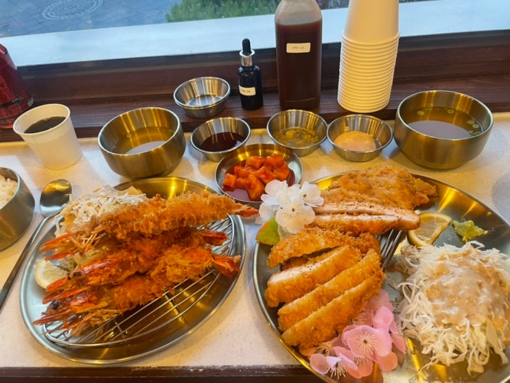  청주 성안길 맛집 계화카츠 무심천 벚꽃 모듬카츠 후기