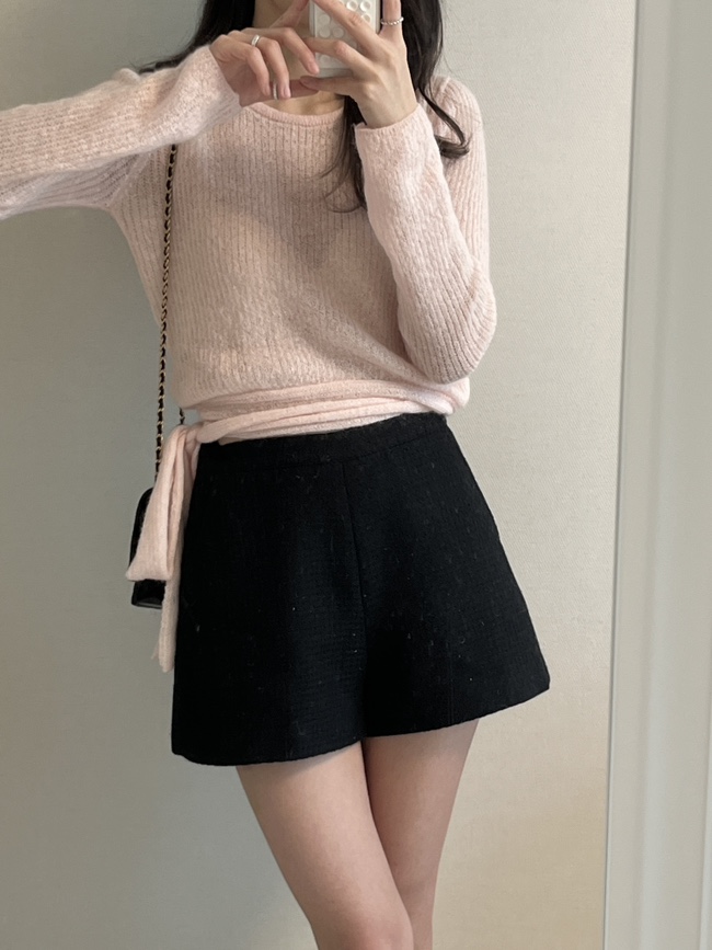  베르니 블러 랩 니트 / verni blur wrap knit