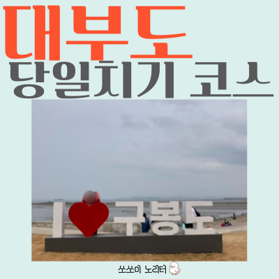  대부도 갈만한곳 | 아이랑 당일치기 뚜벅이 코스 | 안산 대부도 구봉도 핫한 곳 1탄