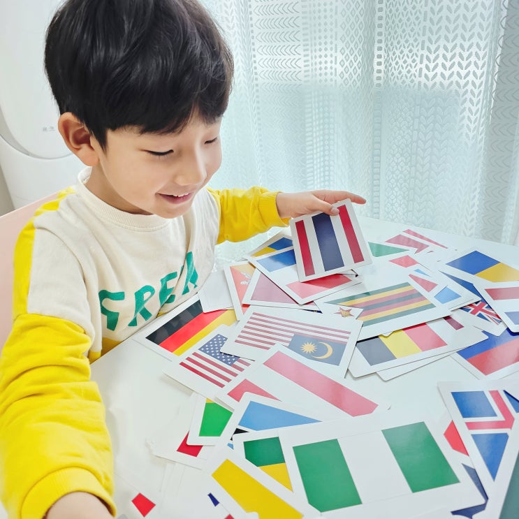 어린이날 선물 : 세계국기 카드, 세계지도 있는 7세 그레이트북스 고고 세계아이 전집