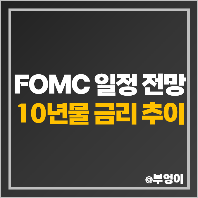 4월 미국 FOMC 일정 발표 전망 미 국채 10년물 금리 추이