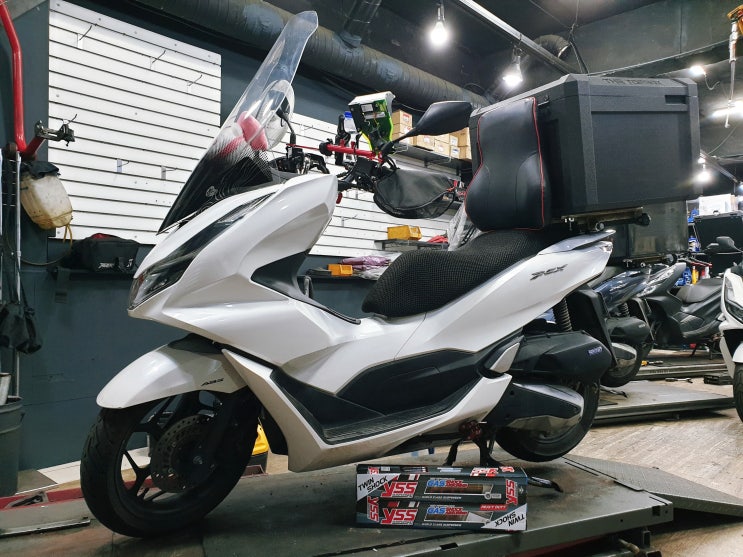  혼다 PCX125 2021 리어 쇼바(Shock) 가성비 좋은 YSS 쇼바 좋아요 리어 쇼바 튜닝, 기본점검, SAG 조정, 광명 중앙 오토바이