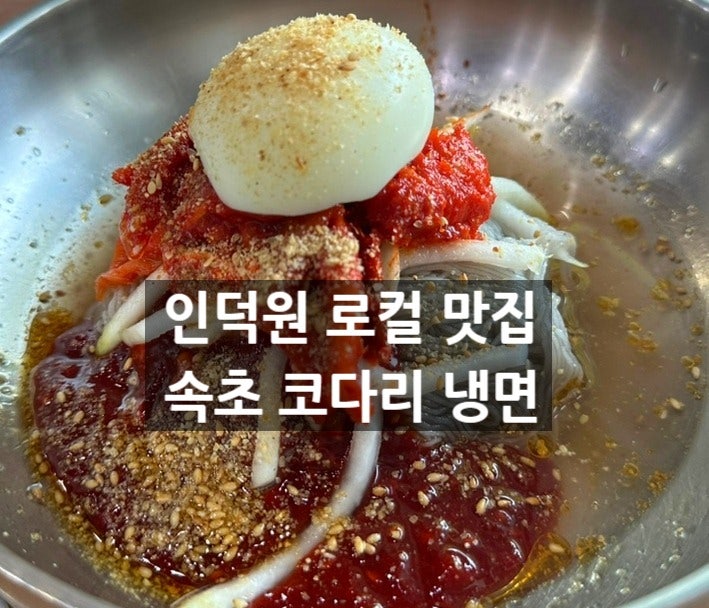  인덕원 로컬 맛집 속초 코다리 냉면