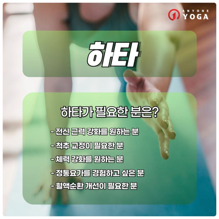 목동 요가ㅣ효과 제대로 볼 수 있는 하타 외 10가지 수업